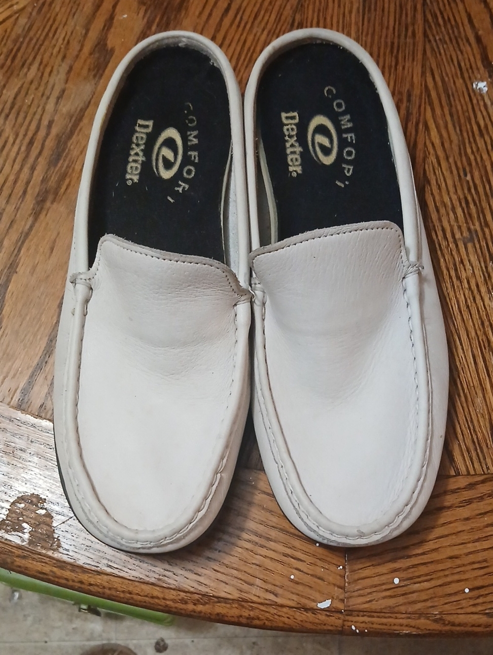 Dexter Men’s White Leather Slip-On Loafers